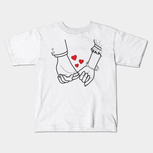 Couple Holding Hands Kids T-Shirt